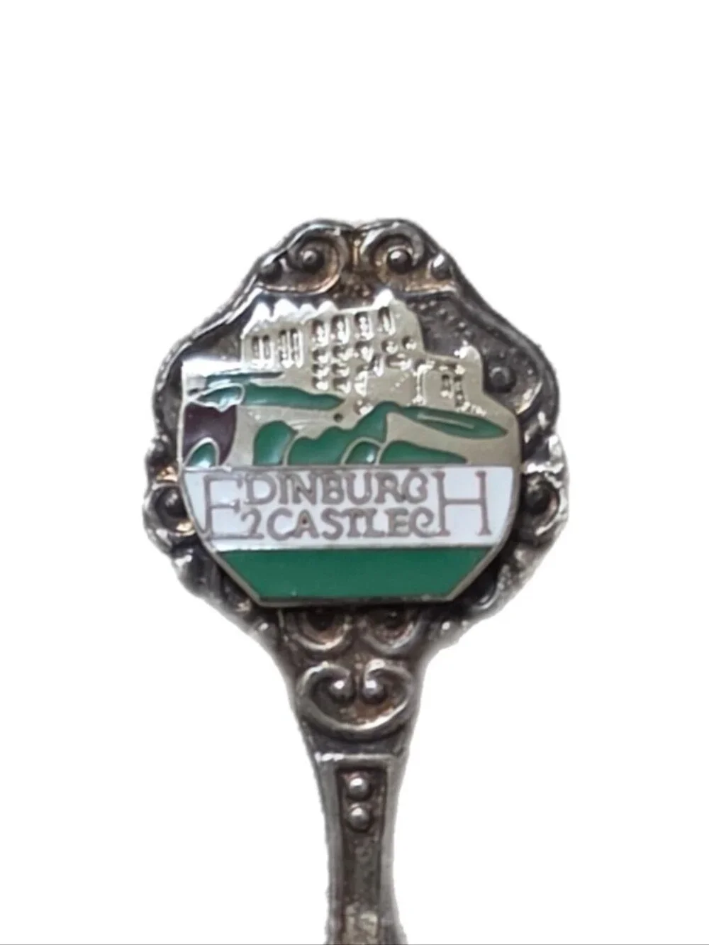 Vintage Edinburgh Castle Souvenir Silver Plated Collectible Spoon Scotland